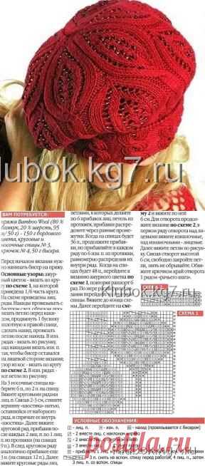 Вязаный берет | Клубок