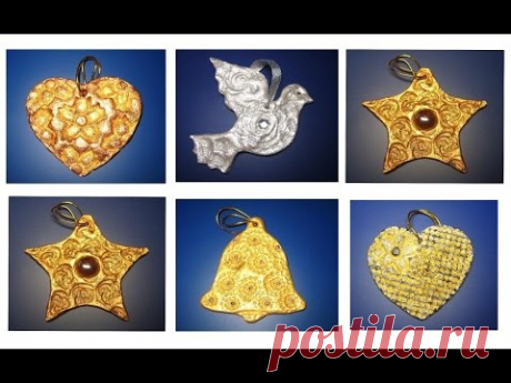 DIY Сувениры из солёного теста. Мастер класс\ Christmas decorations from the salty test