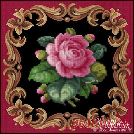 Вышивка. Орнаменты из цветов