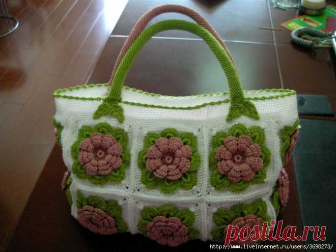 Невероятно красивая сумка крючком — DIYIdeas