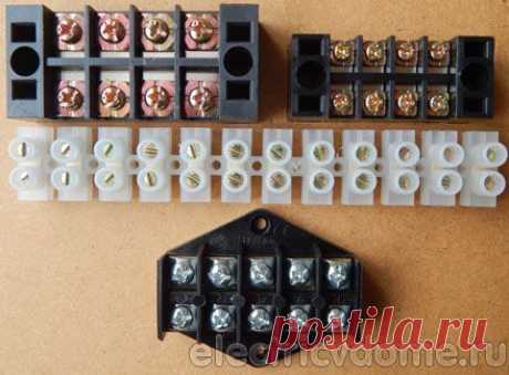 Клеммы для соединения проводов. Соединение проводов клеммной колодкой