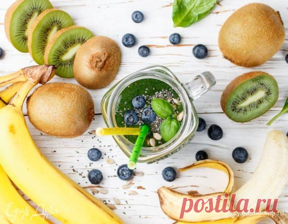 Зеленый смузи рецепт 👌 с фото пошаговый | Едим Дома кулинарные рецепты от Юлии Высоцкой
