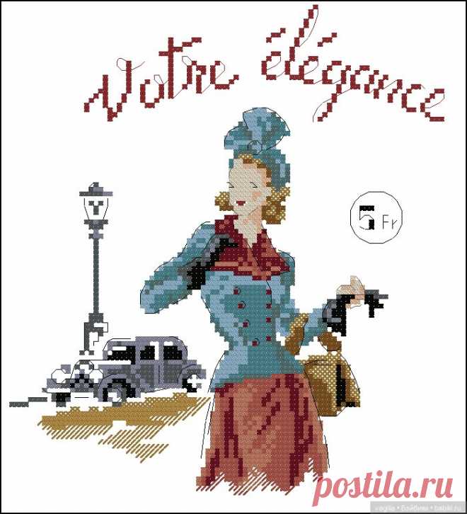 Французская вышивка 2 - Схемы вышивки крестом | Бэйбики - 246286