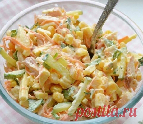Вкусный салат "Венеция" очень легко приготовить. Его любят все без исключения! | Про100 обо всём | Яндекс Дзен