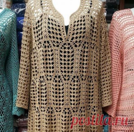 Разные вертикальные узоры крючком.