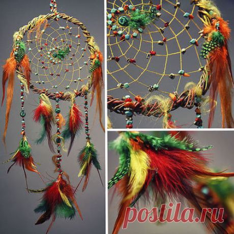 Купить Коллекция Ловцов снов &quot;Восход над Мачу-Пикчу&quot; - ловец снов, индейский оберег