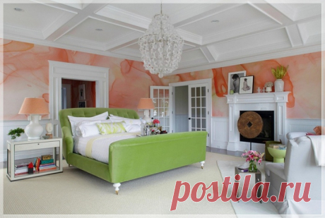 Эффектный прием: акварельная роспись стен — Роскошь и уют