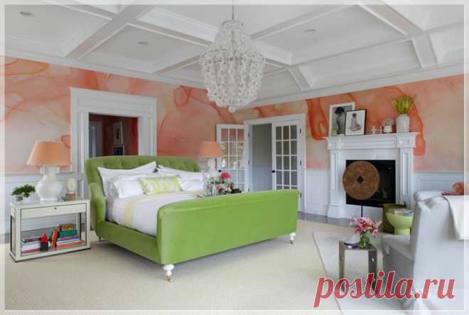 Эффектный прием: акварельная роспись стен — Роскошь и уют