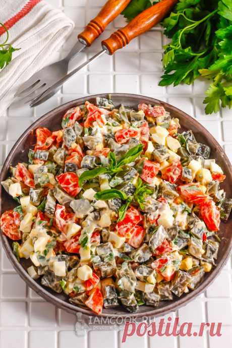 Диетический салат с солеными огурцами (ПП) — рецепт с фото пошагово