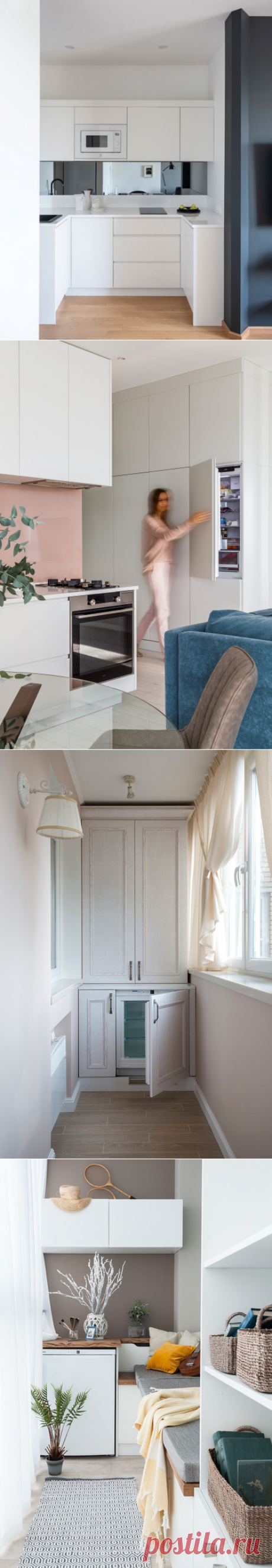 Просто фото: Когда холодильник не помещается на кухне | Houzz Россия