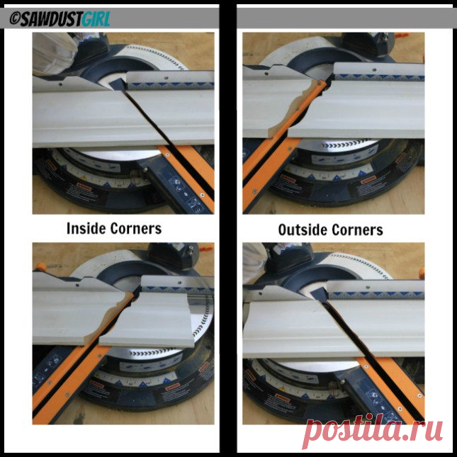 How to Cut Crown Molding using easy Templates - Sawdust Girl®