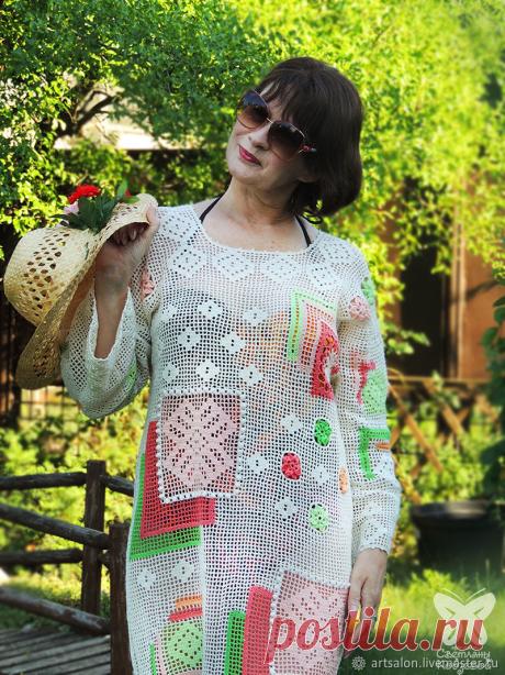 Туника пляжная "Аромат утра" – купить в интернет-магазине на Ярмарке Мастеров с доставкой - G57VXRU | Краснодар