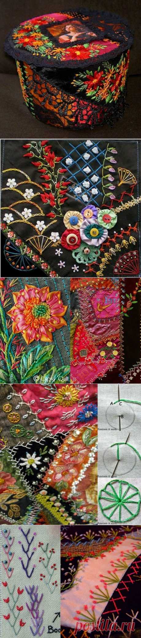 Crazy Quilt лоскутки и декорации