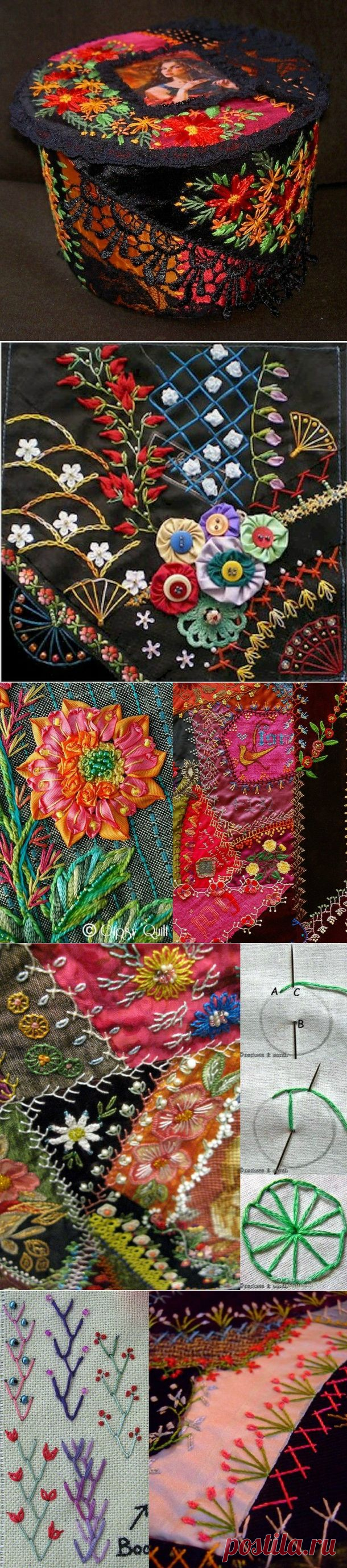 Crazy Quilt лоскутки и декорации