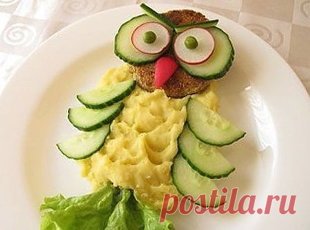 Оформление блюд для детского праздника