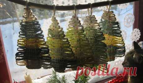 Тканые елочки.