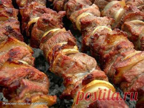 Фантастически мягкое мясо на шашлыки за полчаса! .