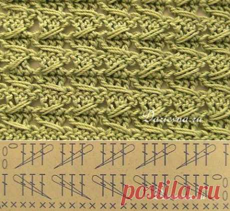 Рельефный узор крючком (мастер-класс) / Free crochet relieve stitch pattern (with tutorial)