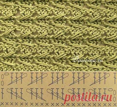Рельефный узор крючком (мастер-класс) / Free crochet relieve stitch pattern (with tutorial)