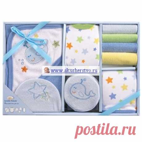 Подарочный набор Luvable Friends для ванной 55-67 (9 предметов) купить за 1305 рублей в интернет магазине Акушерство со скидкой
