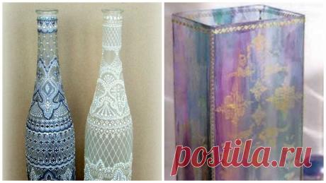 Роспись по стеклу (подборка мастер-классов)