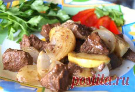 Печень с яблоками — ❀ Мой сад заготовки