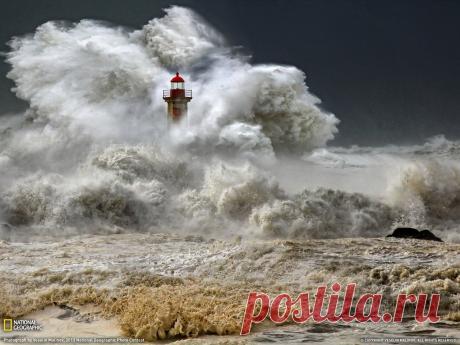 Шторм у берегов Порту, Португалия. Автор фото: Veselin Malinov.