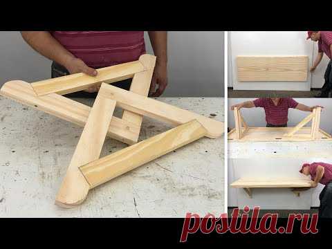 Mesa Abatible De Madera Fácil De Hacer Paso a Paso