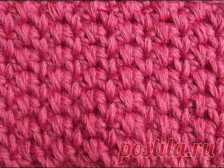 Начинаем вязать – Видео уроки вязания » Вязание крючком – Узор №13 – “Плотный”