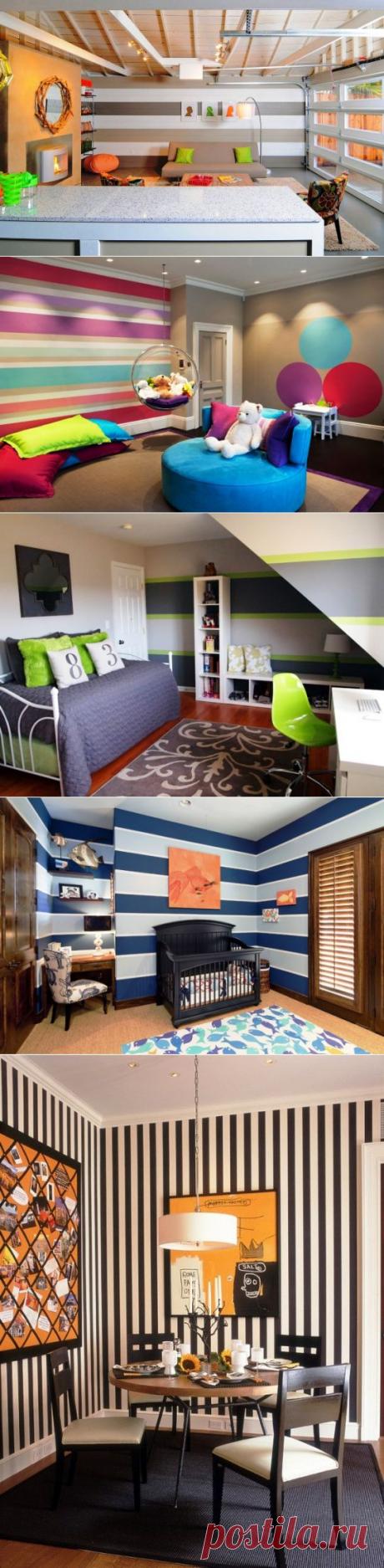 (+1) тема - Сочетание цветов в интерьере — полосатые стены | Роскошь и уют
При дизайне интерьера своими руками, без помощи профессионалов, основная проблема, с которой сталкиваются хозяева – это колористической палитры и сочетание цветов в интерьере. Такая ситуация вполне понятна, придумать и удержать в голове большое количество предметов мебели, декора, а также цвета покрытия стен всех комнат могут лишь опытные дизайнеры.