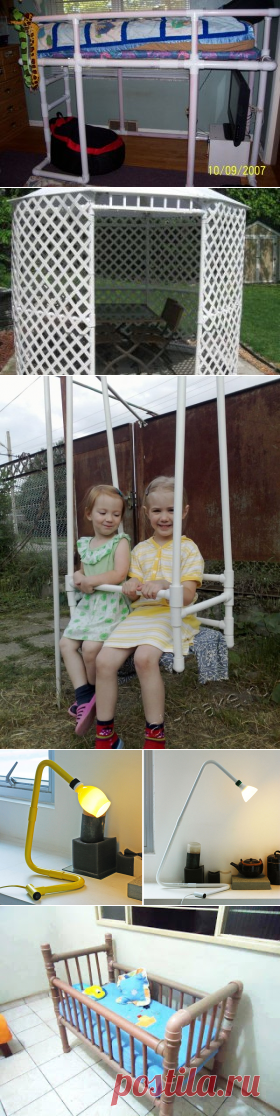 ПВХ-ТРУБЫ НЕ ПО НАЗНАЧЕНИЮ. МНОЖЕСТВО ИДЕЙ