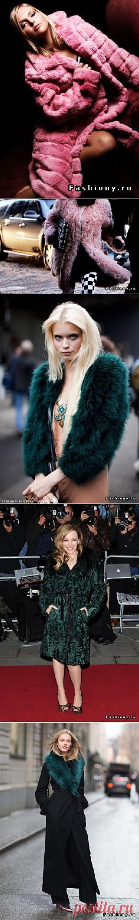 (+1) тема - Как правильно сочетать цветной мех с повседневной одеждой | Мода