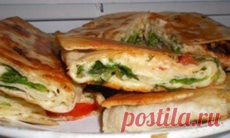Жареный сыр в лаваше