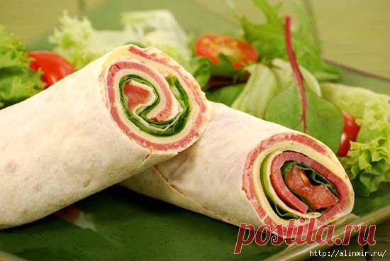 20 популярных начинок для рулета из лаваша