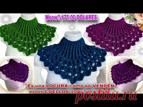 ⛔️ Woow!! Es una LOCURA cómo se VENDEN estos CUELLOS 100% de LANA 👉 ($75.00 Dólares) 😱