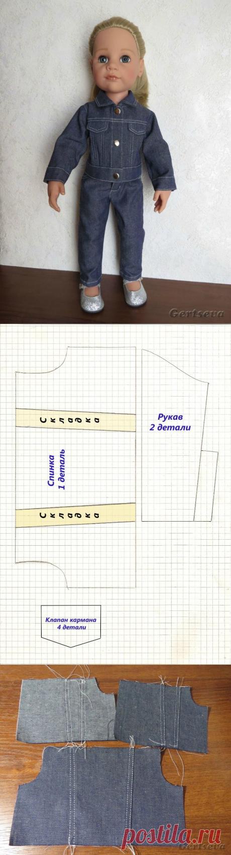 Мастер-класс по пошиву джинсовой курточки для куклы