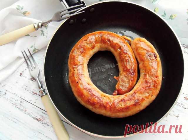 Домашняя колбаса жареная на сковороде рецепт с фото пошагово и видео - 1000.menu