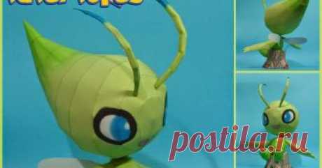 CELEBI V2       251 / CELEBI (v2) - Pokémon Papercraft Name:  Celebi  Type:  Psychic/Grass  Species:  Time Travel Pokémon  Height:  0.6 m (2'00 ")  We...