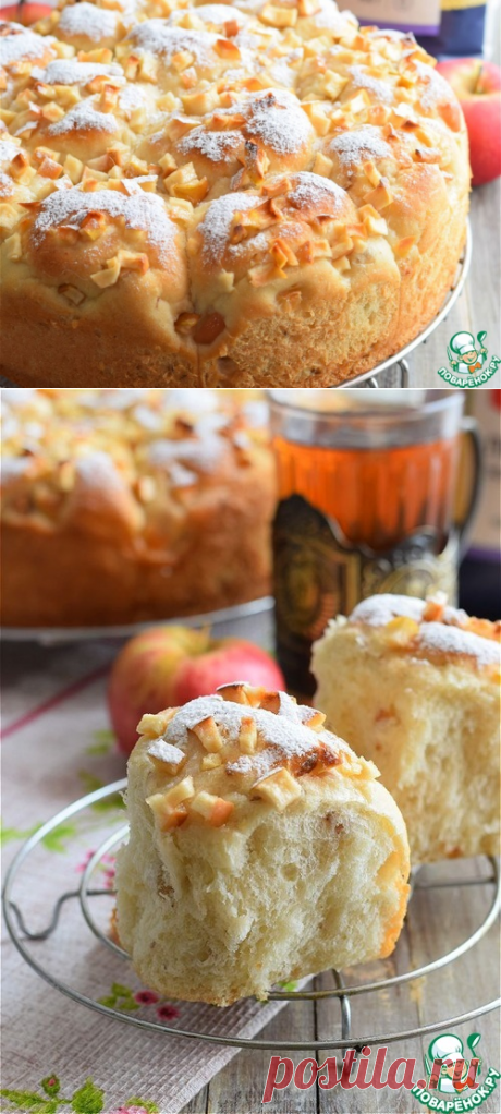 Булочки пшенные с яблоками и изюмом – кулинарный рецепт