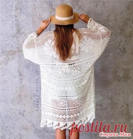 Летний КАРДИГАН крючком - Страна Мам
