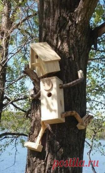 Необычные скворечники и кормушки