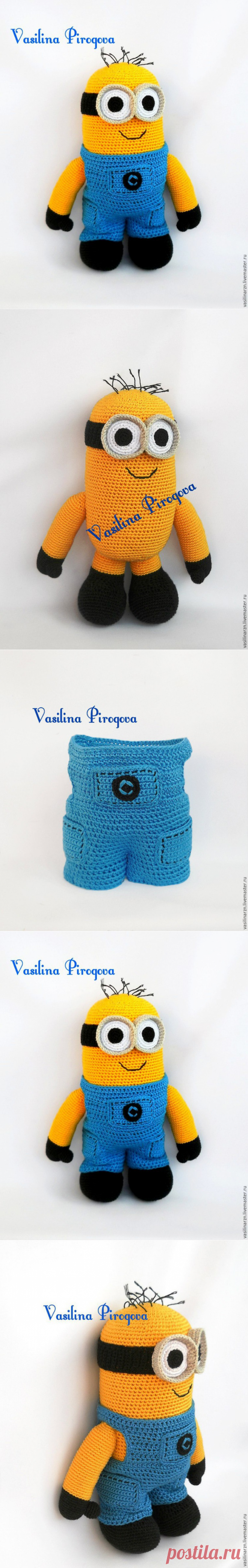 Вяжем крючком игрушку Миньона - Ярмарка Мастеров - ручная работа, handmade