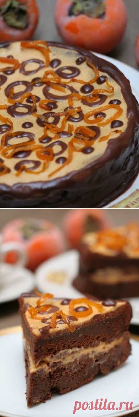 Вкусные страницы - Торт с хурмой.
