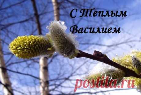 С Днем Василия Теплого!
Желаю счастья и удачи,
Здоровья крепкого в придачу,
Успехов, радости, везенья
И Божьего благословения!