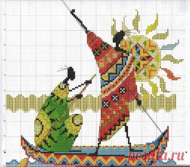 Колумбийская мочила. Вяжем жаккардовую сумку крючком