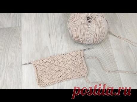 Новый узор для кардигана/ пледа/ шарфа... Вязание спицами.