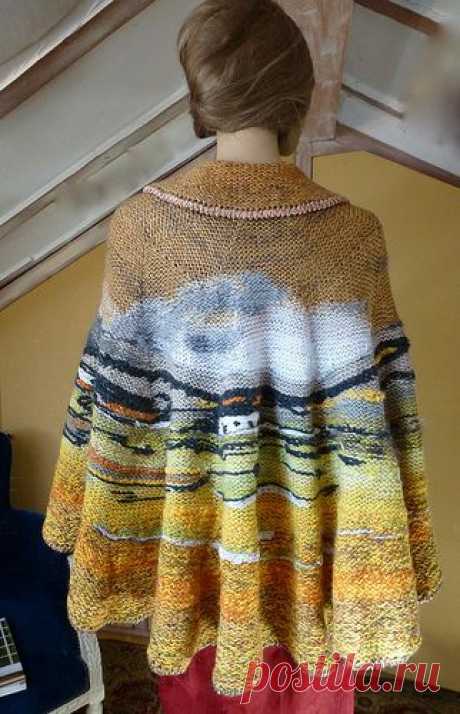 (270) Landscape shawl. Amazing! | knitting