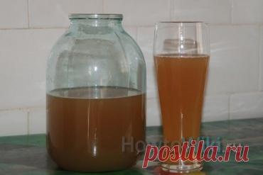 Как сделать домашний квас из хлеба (фото и видео)