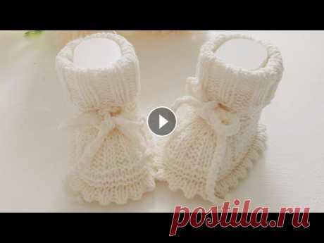 Пинетки для новорожденных спицами. Пинетки получаются около 9 см ( 0-3 мес). Спицы 2,5 , пряжа 100г-330м. Я в Instagram - @lisi.knit Буду рада увидеть ваши работы...