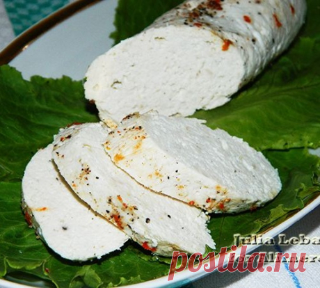 Нежная домашняя колбаса из куриного филе
